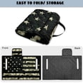 thumbnail image 6 of Whosucclay 4 Pockets Folding Golf Cart Seat Covers for EZGO Club Car, Nonskid Bottom Golf Cart Seat Cushion Cover, Vintage Distressed American Flag Pattern, 6 of 9