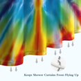 thumbnail image 6 of Colorful Rainbow Tie Dye Spiral Pattern Shower Curtain 36"x72" ,Bathroom Decorative Shower Curtains Set with 12 Hooks,Modern Waterproof Washable Shower Curtain, 6 of 6