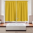 thumbnail image 2 of Ambesonne Honeycomb Kitchen Curtains, Hexagons Geometric Art, 55"x24", Orange and Dark Yellow, 2 of 3