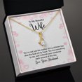 thumbnail image 4 of To My Wife Mother of My Children Alluring Ribbon Necklace Message Card, 4 of 7