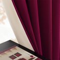 thumbnail image 5 of Joydeco Cortinas Navideñas 100% Opacas De Terciopelo Rojo, 96 Pulgadas De Largo, 2 Paneles, Juego De Cortinas Opacas Para Dormitorio, Sala De Estar, Cortinas Con Aislamiento Térmico De Lujo, Bolsillo, 5 of 5