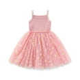 thumbnail image 1 of COM1950s Robe d'Été Décontractée, Robe Décontractée Sans Manches à Bretelles Imprimée Florale pour Enfants, 1 of 5