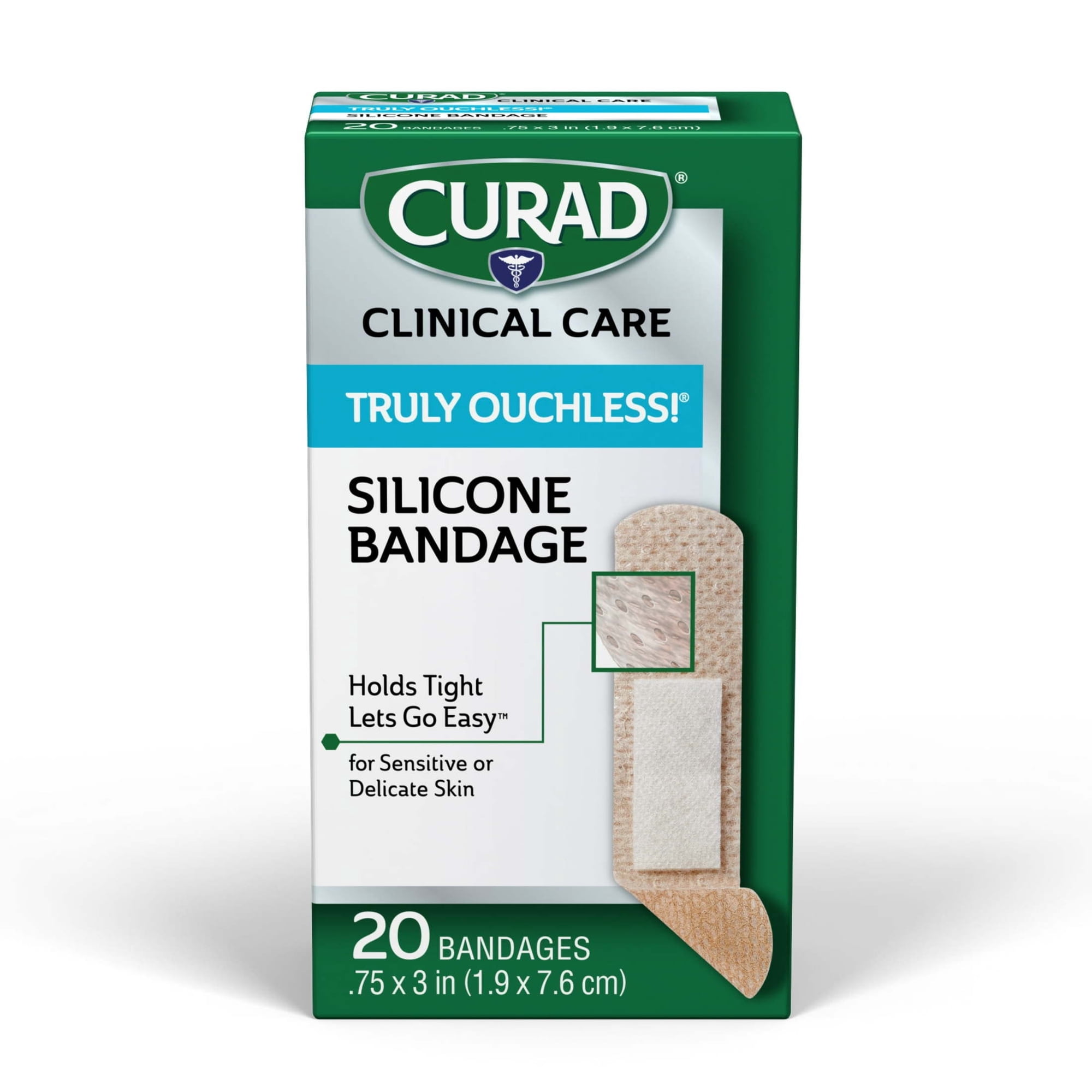 Curad Truly Ouchless Flexible Fabric Bandage, 20 Count