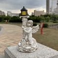 thumbnail image 1 of Roman Column Angel Ornament Retro Resin Crafts Outdoor Solar Landscape Decoration For Home Garden Courtyard, 1 of 2