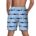 thumbnail image 4 of Haiem Party Shark Cute Mens Swim Trunks with Compression Liner 2 in 1 Swimming Shorts Stretch Swimwear Quick Dry,Board Shorts-X-Large, 4 of 9