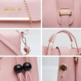 thumbnail image 2 of Set 3 Bolsas Bandolera Ifor Cosmetiquera Cartera Rosa, 2 of 6