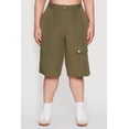 thumbnail image 4 of Womens Plus Size High Waisted Solid Nylon Cargo Shorts, 4 of 5