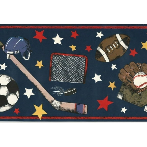 879701 Sports Equipment Wallpaper Border b95837