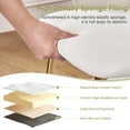 thumbnail image 3 of VECELO Set of 2 Modern Velvet Dining Chair with Thick Cushions, Upholstered Kitchen Chair with Gold Metal Legs, White, 3 of 14