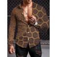 thumbnail image 1 of Camisa de manga larga de otoño para hombre, camisas de cuello redondo de tendencia para hombre, camisa holgada de gran tamaño, ropa de calle para hombre, estilo étnico, top para hombre, 1 of 6