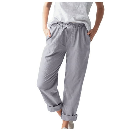 

ketyyh-chn99 Scrub Pants For Women Dress Pants Women Business Casual Work Trousers High Waisted Stretch Pull Ankle Flare Bell Crop Dressy Office Capris