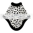 thumbnail image 3 of Fewfanhot Faux Fur Trim Heart Print Short Poncho Cape, Soft Warm Plush Wrap Shrug Coat for Women Fall Winter, 3 of 9