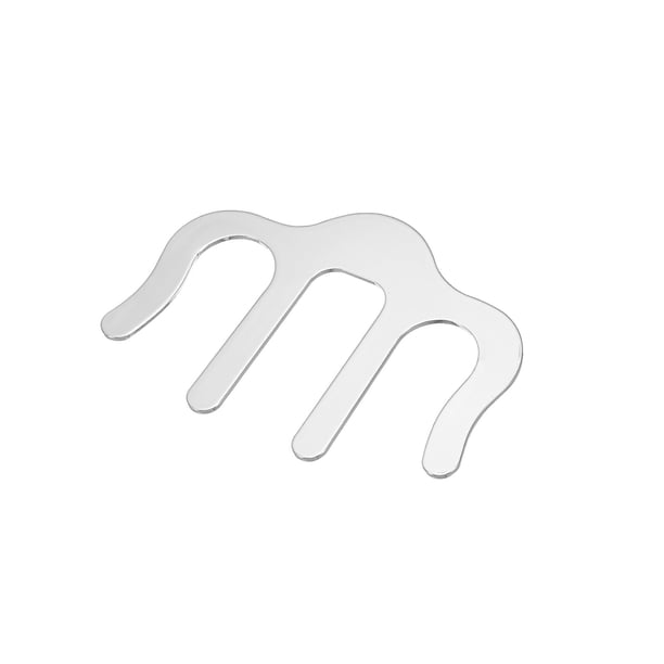 Clip de libro de Música Unique Bargains Soporte para Hoja de Música Plata 3,7 x 2,6 pulgadas Paquete de 1