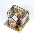 thumbnail image 2 of DIY Miniature Dollhouse Jenny Greenhouse Kit 1:24 scale LED Lights, 2 of 7
