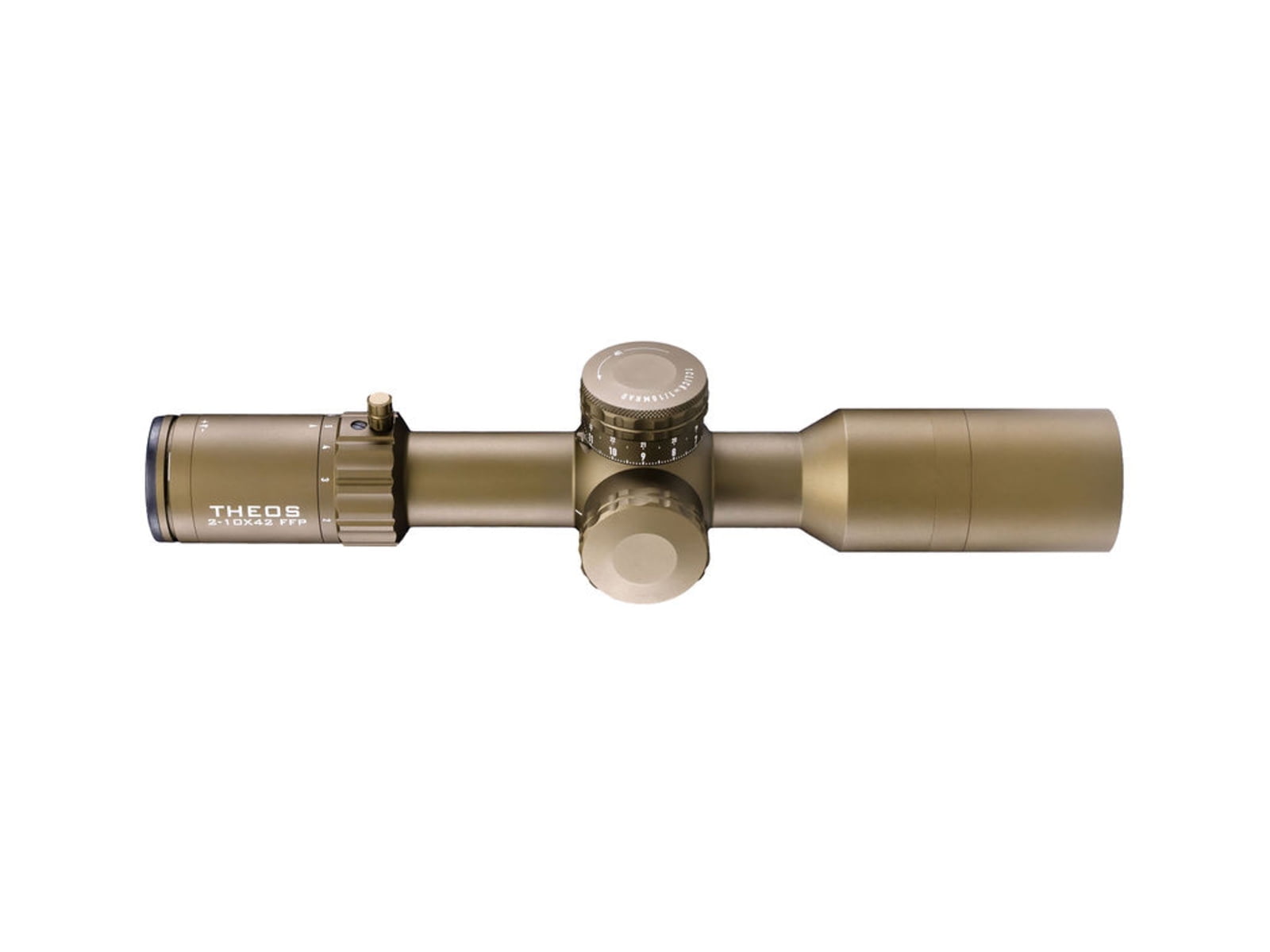 Element Optics Theos 2-10x42mm LPVO 34mm Tube Rifle Scope, First Focal Plane, MPR-1D, Flat Dark Earth