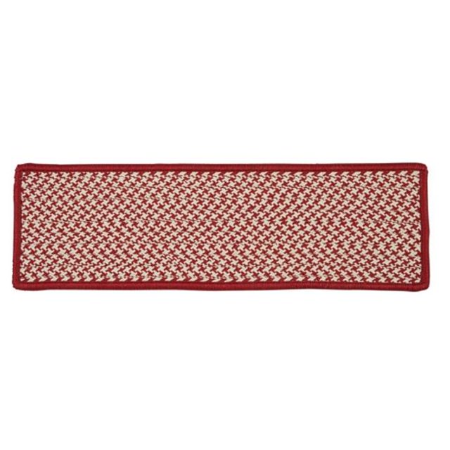 Tweed Pied-de-Poule Extérieur - Marche d'Escalier Sangria (Ensemble 13)
