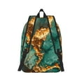 thumbnail image 2 of Yiaed Emerald Color Gold Marble Print Backpack, Premium Laptop Backpack, Travel Backpack for Women, Lightweight Backpacks, Comfortable Back Pack-Medium, 2 of 7