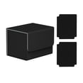 thumbnail image 2 of funtasica Trading Card Deck Box Holds 130+ Cards Organizer Carrying Storage Container Cards Case for Collectible Cards Sports Cards TCG Black Gray, 2 of 8