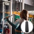 thumbnail image 2 of ColoMX Adaptador de barra de pesas negra, funda extraíble para entrenamiento de fuerza, levantamiento de pesas, equipo de musculación, 300 mm, 2 of 8