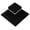 black, variant on Mondaria Interlocking Deck Tiles, 10 Pack Outdoor Patio Flooring, 12"x12" Wood Plastic Composite Waterproof Decking Tile, DIY for Garden Balcony Poolside - Black