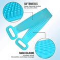 thumbnail image 3 of Extra Long 90cm/36inch Silicone Back Scrubber For Shower, Double Sided Bath Body Scrubber, Deep Clean Exfoliating Improve Back Acne, Easy To Clean, Co, 3 of 5