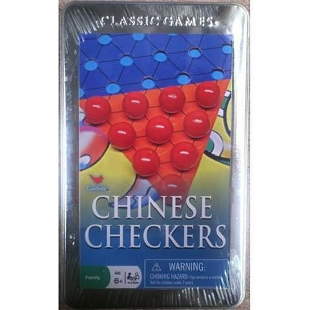Cardinal Classics Chinese Checkers Tin Game