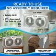 Comfort Zone 9" Twin Window Fan with Reversible Airflow Control, Auto