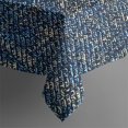thumbnail image 5 of 60x60in(152x152cm) Square Tablecloth, Waterproof Polyester Table Cover, Wrinkle Resistant & Washable Fabric for Dining, Kitchen, Picnic, Denim Jean Print, 5 of 6