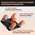 thumbnail image 4 of Upgraded Furniture Dolly, Heavy Furniture Movers with 5 Wheels, 3000 LBS, 6.3 x 6.3 Inches Furniture Sliders - Easily Move Cabinets, Sofas, Appliances, and More, 4 of 8