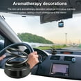 thumbnail image 2 of Fusipu Car Air Freshener Solar Powered Double Rings Fragrance Deodorant Auto Aromatherapy Diffuser Interior Accessories, 2 of 8