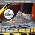 thumbnail image 3 of Safety Trainers Mens Steel Toe Cap Trainers Lightweight Safety Work Shoes Work Trainers Puncture Proof Non-Slip Shoes, 3 of 8