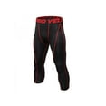 thumbnail image 1 of Catlerio Men's Gym Sport Thermal Compression Leggings Trousers Capris Running Basketball 3/4 Pants Tight fit, 1 of 4