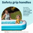 thumbnail image 4 of Grip A Pool Inflatable Kiddie Pool 65"x39"x10" Age 2+, Toddler Ball Pit, Adult Backyard Tanning Pool - Summer Blue, 4 of 8