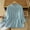 Light Blue, variant on Fall Clothes for Women Regular Fit Embroidery Linen Womens Blouse 3/4 Sleeve Collar Button Down Womans Tops M-2XL
