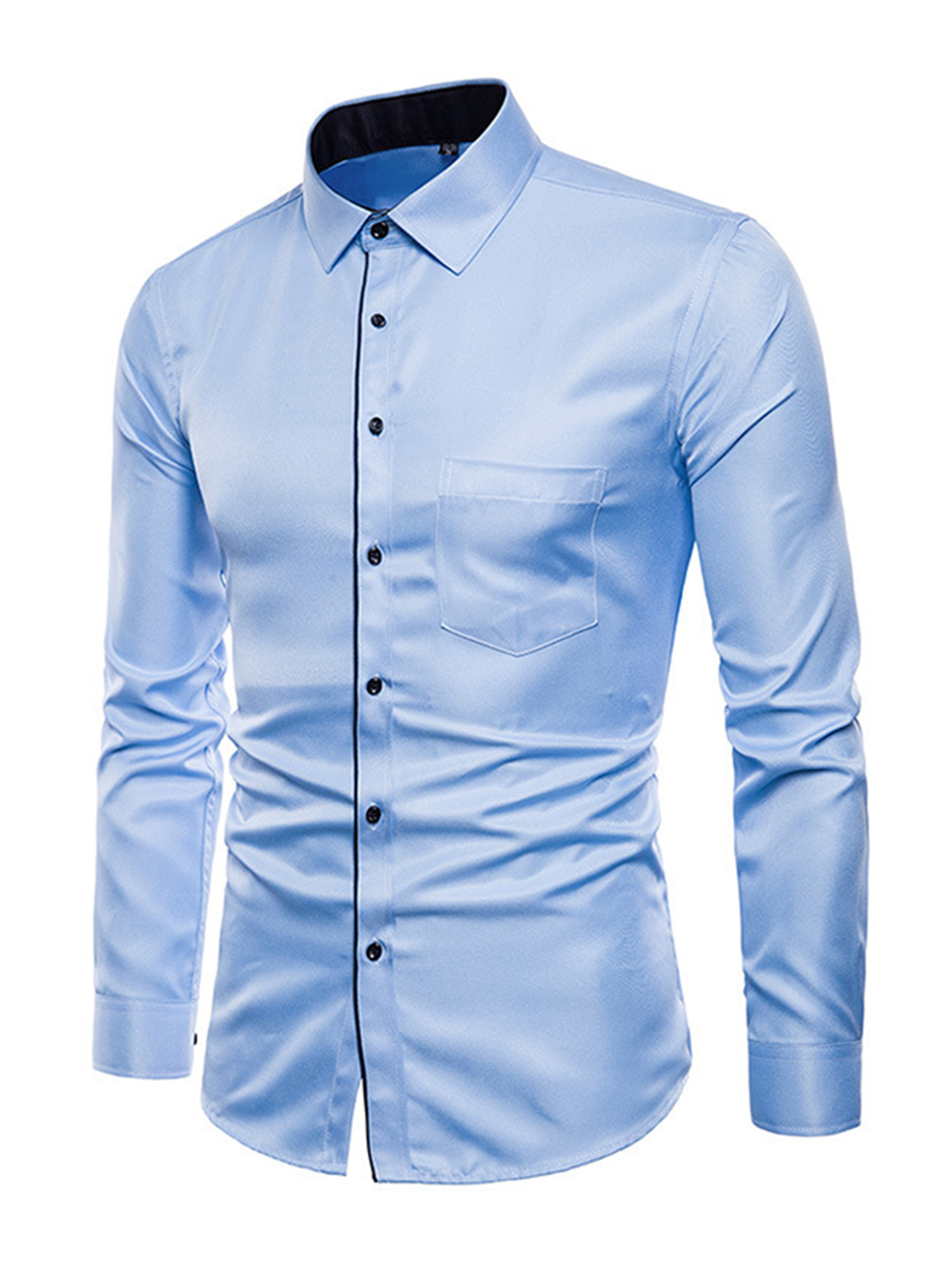 Bellella Mens Dress Shirts Regular Fit Stretch Button Down Shirt Solid