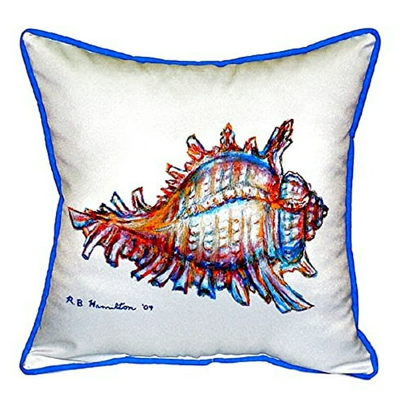 Betsy Drake SN094 12 x 12 in. Conch Small Indoor & Outdoor Pillow
