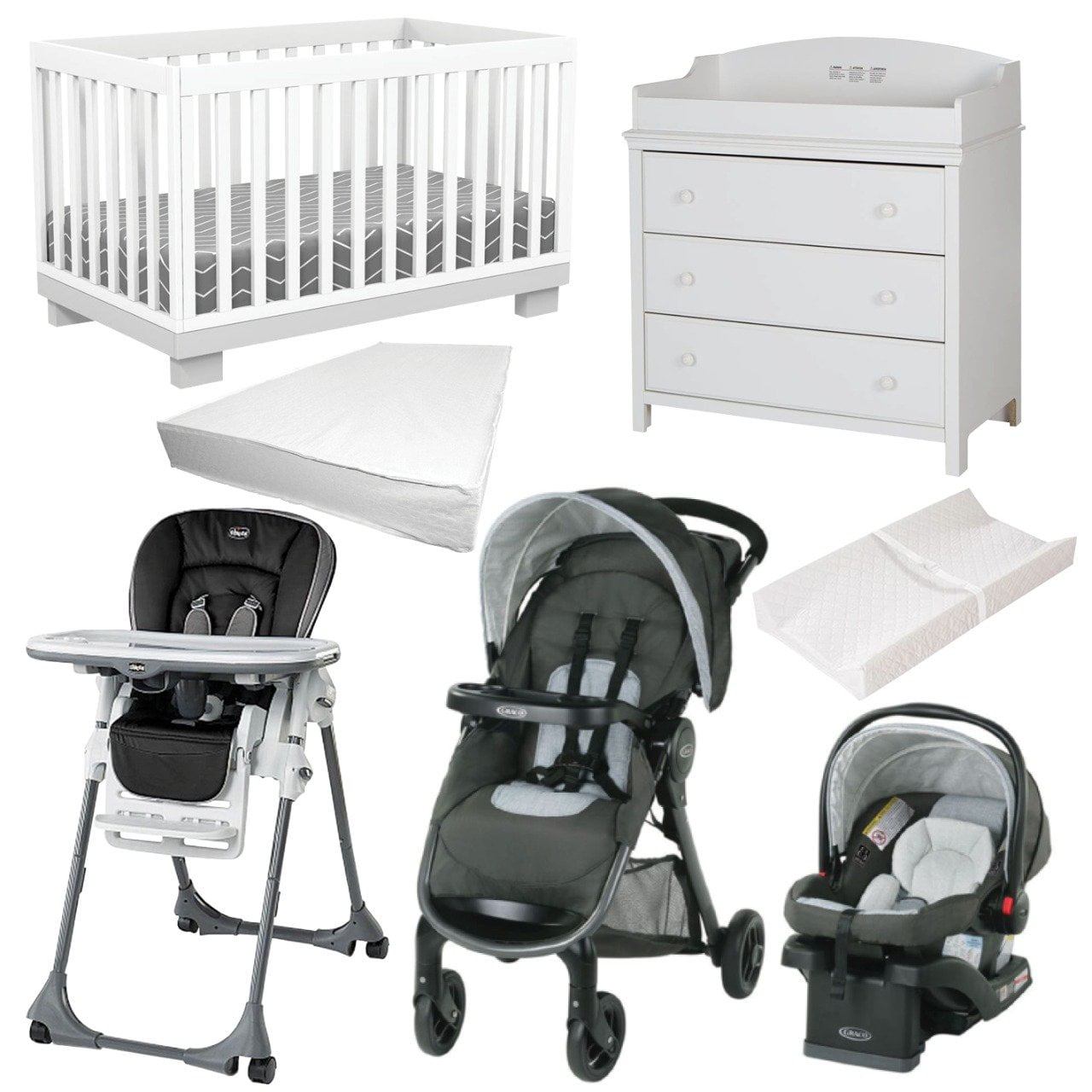 Baby Nursery Bundle Chicco Orion 7pcs Walmart Canada