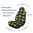 thumbnail image 2 of Goofa Sunflower Skull Boho Printed Car Seat Covers, Automotive Seat Covers for Cars Trucks and SUVs, Quick Setup Universal Fit Elastic Seat Covers-1, 2 of 6