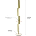 thumbnail image 6 of Brightech Callie LED Floor lamp, 55 Inches Tall Lamp with Metal Grid Shade, Industrial Design Lamp for Bedroom, Decorative Tower Shade Lamp for Living Rooms & Offices, Great Living Room Décor, 6 of 11