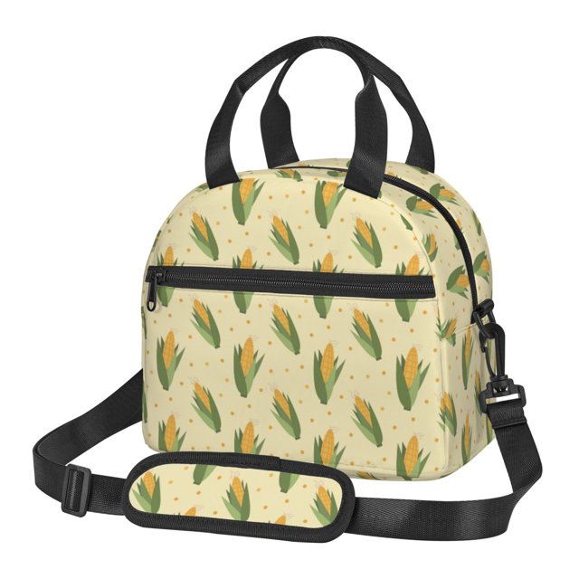 Disketp Yellow Corn Lonchera Térmica para Mujer y Hombre, Bolsa de Almuerzo Reutilizable e Impermeable para Trabajo, Viajes y Picnic