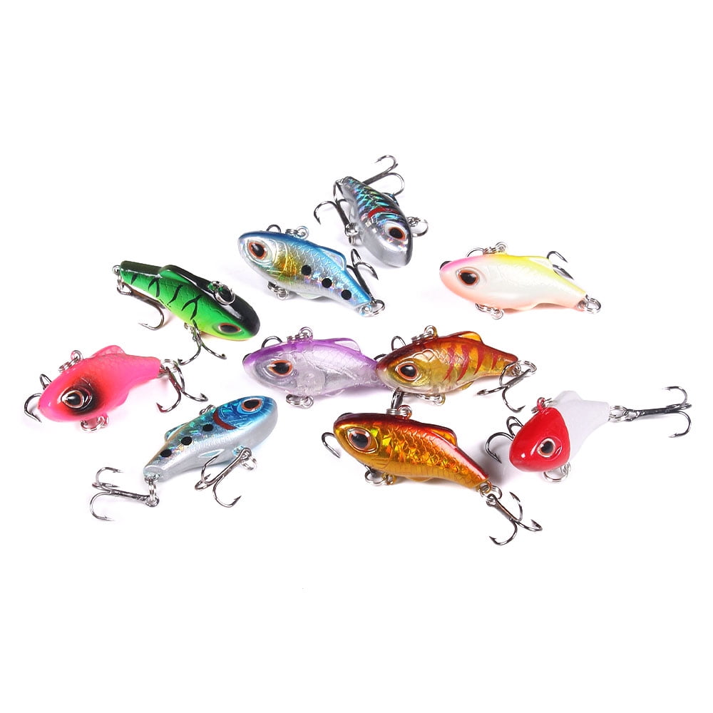 HENGJIA Lipless Crankbaits for Bass Fishing Lures, Sinking Deep Diving Crank Bait, Hard Baits Fishing Jigs for Freshwater and Saltwater Bass, Trout, Perch, Walleye
