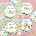 thumbnail image 2 of CHUANK 120-Piece Adorable Bear Themed Baby Shower Tableware Set - Premium Disposable Dinnerware for Festive Celebrations  Create a Memorable Birthday or Holiday Scene Decor with Hassle-Fr, 2 of 7