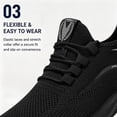 thumbnail image 5 of CHICVOMEY Comfortable Sneakers for Men Lightweight Mesh Running Shoes Stylish Cushioned Walking Shoes Suitable for Hiking Travel and Daily Wear, 5 of 8