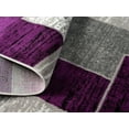 thumbnail image 6 of L'Baiet Verena Geometric Area Rug Purple Grey 4' x 6' Medium Area Rugs Carpet for Living Room, Bedroom, Dining Table, Office, Hallway, Foyer | Neutral Colorful Modern Abstract Home Decor, 6 of 7