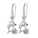 thumbnail image 1 of -Pendientes de Cristal para Mujer Pendientes de Temperamento Largo, 1 of 5
