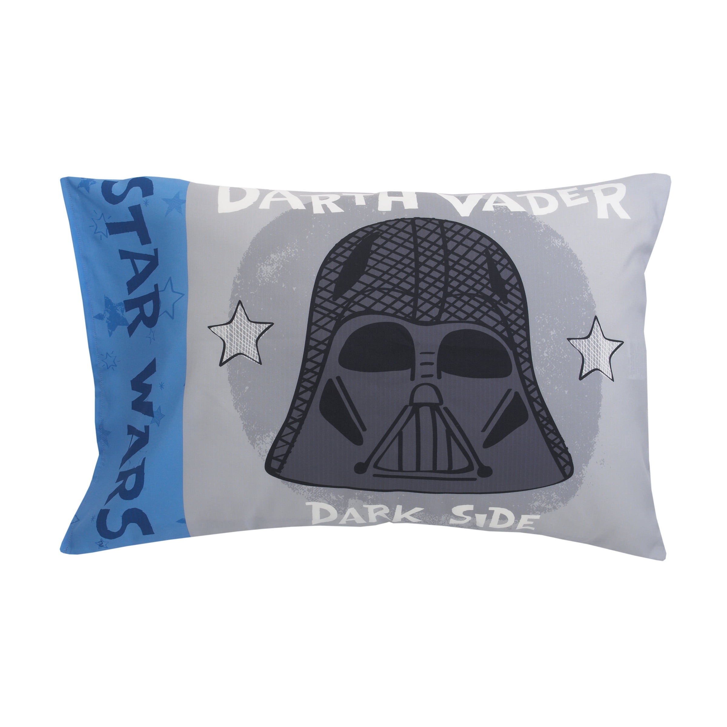 Star Wars Pillowcase Reversible Disney Darth Vader Chubacca  Standard 20"x30" 