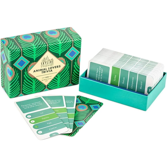 HTOOQ- National Parks Trivia, 140 Question Cards - Game Night Entertainment for Families & Friends, 2+ Players - Test Your Knowledge with Our Unique Skyline Collection Trivia Sets