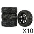 thumbnail image 1 of 10x Ruedas y llantas RC hexagonales de 4 piezas de 12 mm, llantas y llantas RC prepegadas para buggy de camión con inserciones de espuma para Wltoys 1 Macarena ruedas y neumáticos rc, 1 of 8
