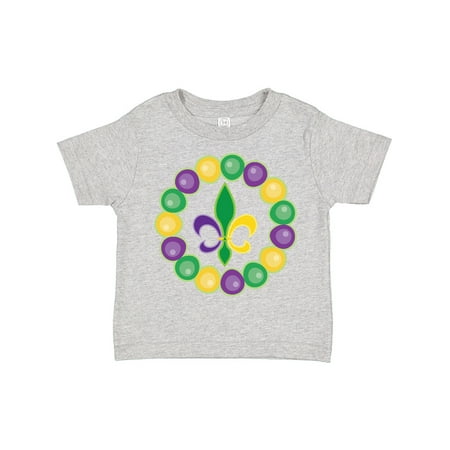 

Inktastic Mardi Gras Beads and Fleur De Lis Gift Toddler Boy or Toddler Girl T-Shirt