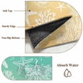 thumbnail image 2 of Teal Yellow Ombre Coastal Area Rug 5x7 Washable Rug Non Slip Sea Nautical Summer Beach Starfish Coral Large Area Rug Soft Stainresistant Indoor Floor Carpet for Bedroom Home Office Dining Room, 2 of 8